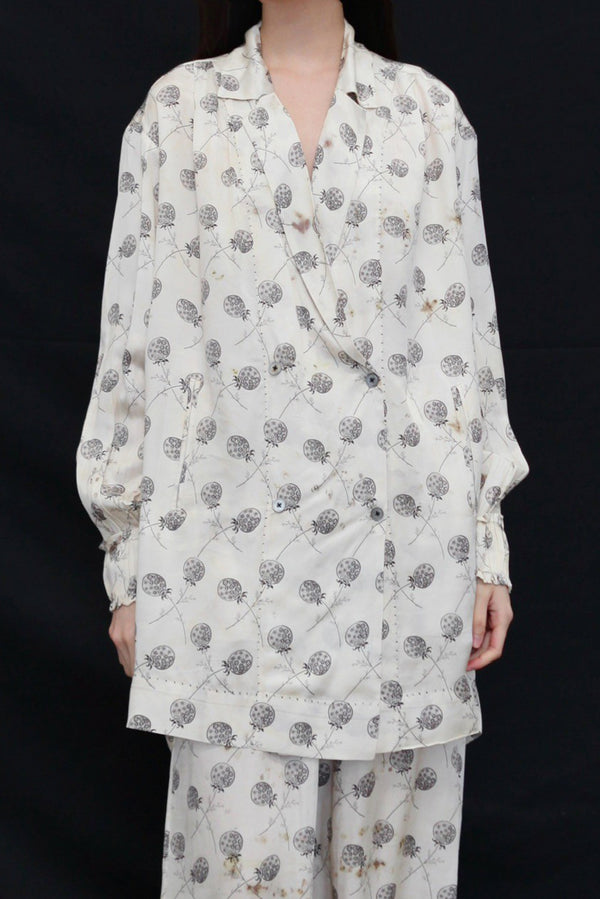 Mutedance 25 Spring/Summer Silk Bouquet Top Jacket MD-MD25SS126-HOARY MD25SS125
